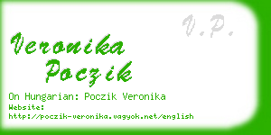 veronika poczik business card